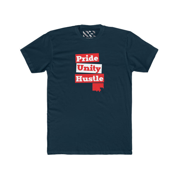 "Pride Unity Hustle" Men's Cotton Crew Tee