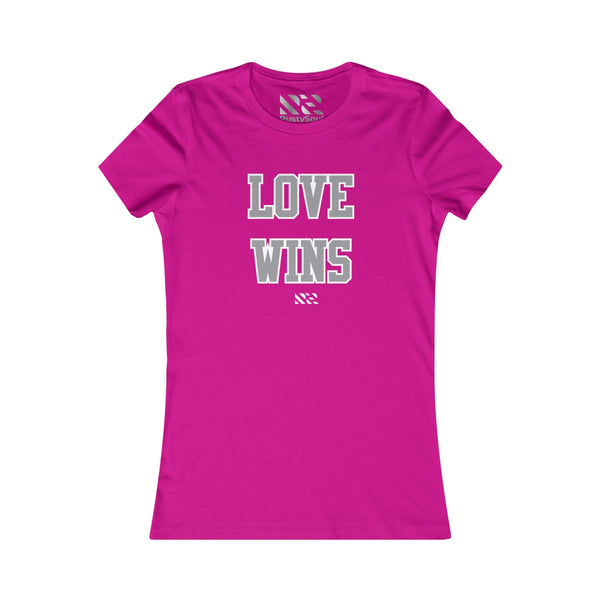 Love Wins (Gray & White) Women's Favorite Tee