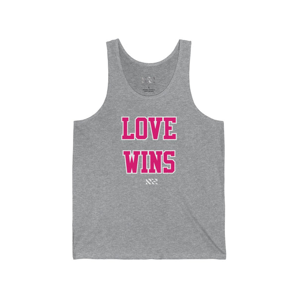 "LOVE WINS" Unisex Jersey Tank