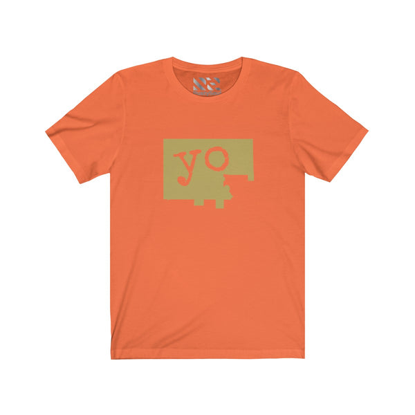 The Town "YO" (Gold) Unisex Jersey Short Sleeve Tee