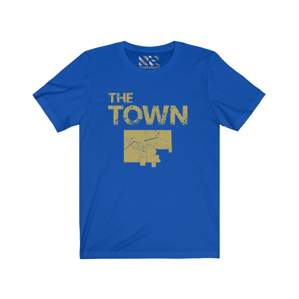 The Town 3 (Gold) Unisex Jersey Short Sleeve Tee