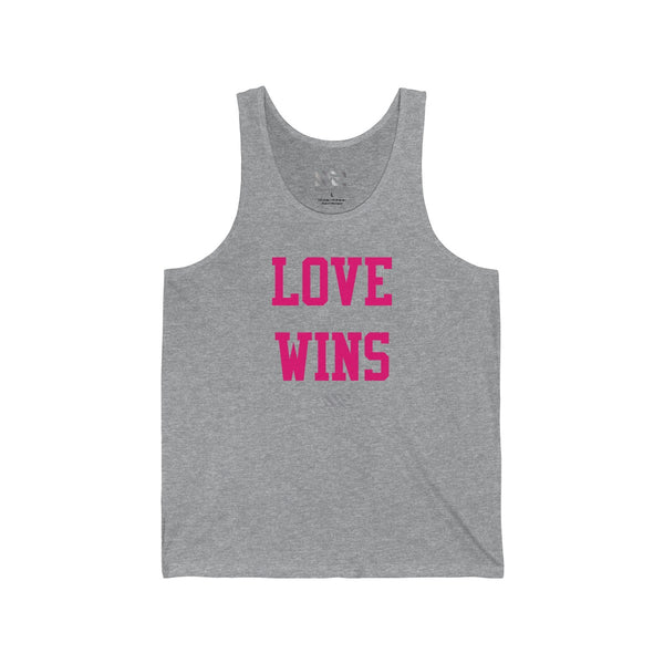 "LOVE WINS" Unisex Jersey Tank
