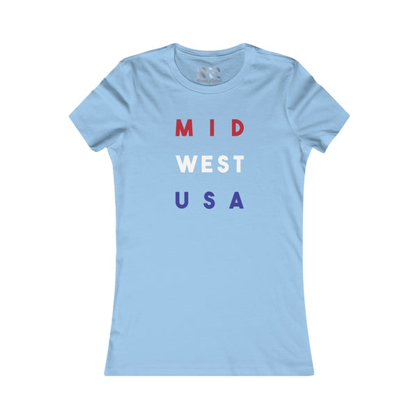 "Mid West USA" Women's Favorite Tee