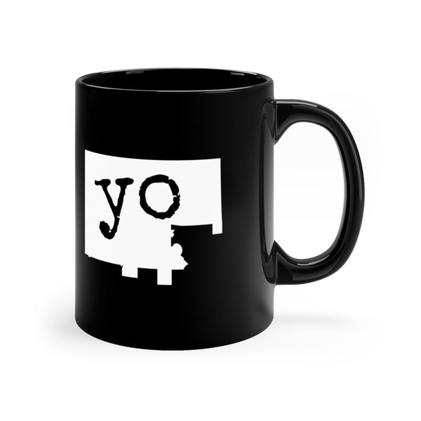 The Town "YO" Black mug 11oz