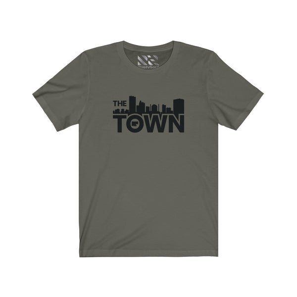 The Town "Skyline" (Black) Unisex Jersey Short Sleeve Tee