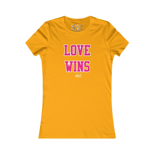 Love Wins (Pink & White) Women's Favorite Tee