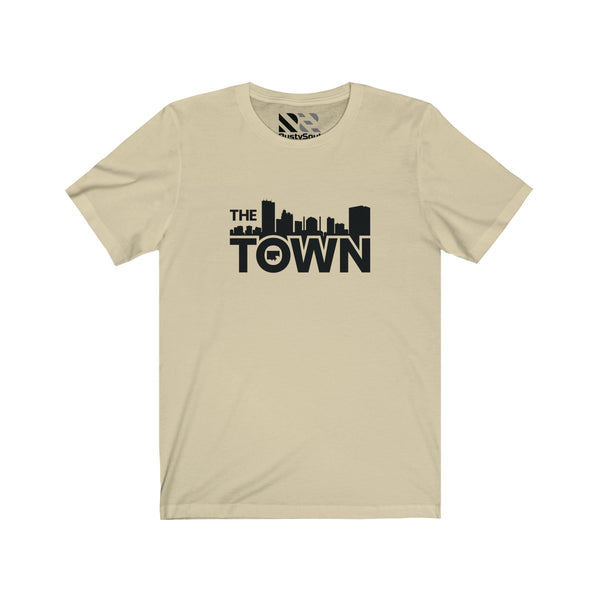 The Town "Skyline" (Black) Unisex Jersey Short Sleeve Tee