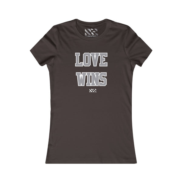 Love Wins (Gray & White) Women's Favorite Tee