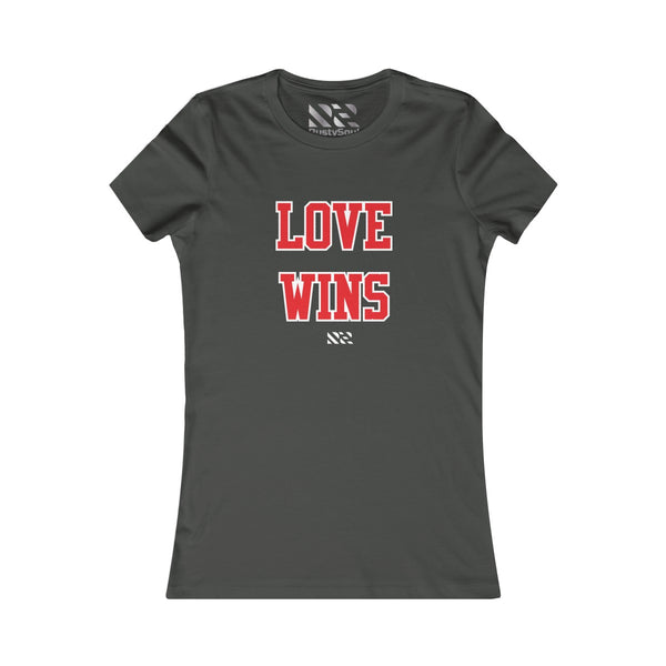 Love Wins (Red & White) Women's Favorite Tee