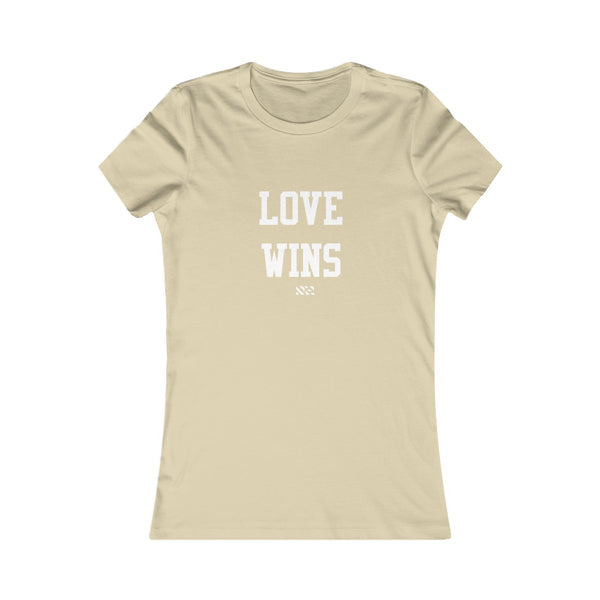 "Love Wins" (White Lettering) Women's Favorite Tee