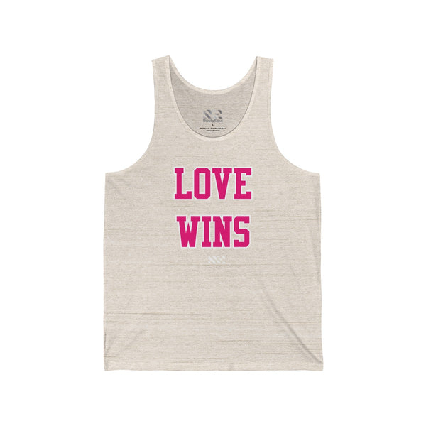 "LOVE WINS" Unisex Jersey Tank