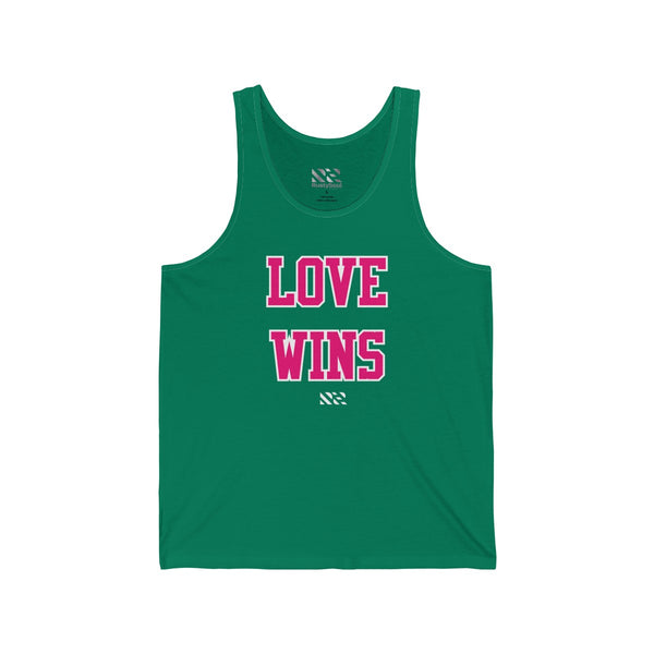 "LOVE WINS" Unisex Jersey Tank