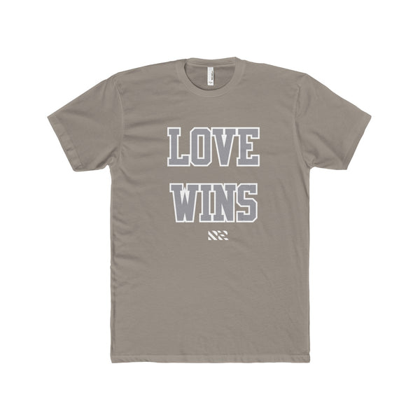 "LOVE WINS" Men's Cotton Crew Tee
