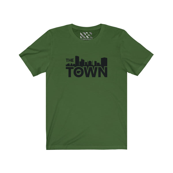 The Town "Skyline" (Black) Unisex Jersey Short Sleeve Tee