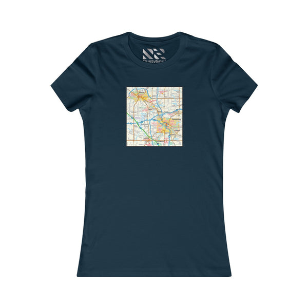 The Town "Map" 2 Women's Favorite Tee