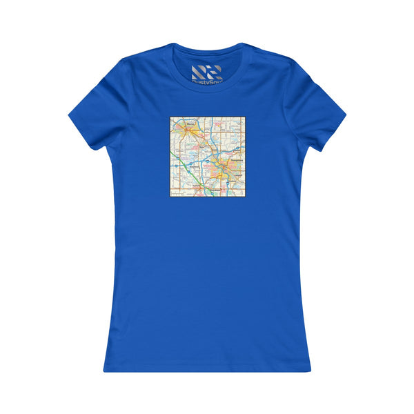 The Town "Map" 2 Women's Favorite Tee