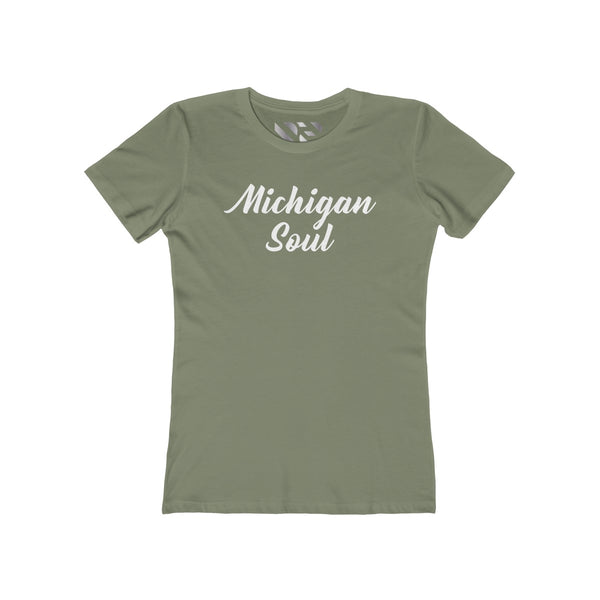 "Michigan Soul" Women's The Boyfriend Tee