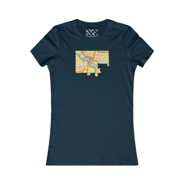 The Town "Map" Women's Favorite Tee