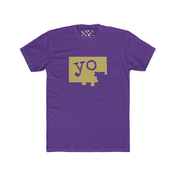 The Town "YO" (Gold) Men's Cotton Crew Tee