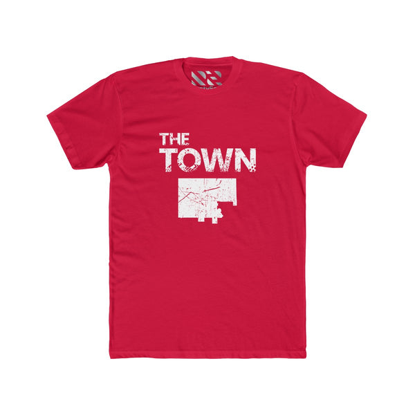 The Town 1 (White) Men's Cotton Crew Tee