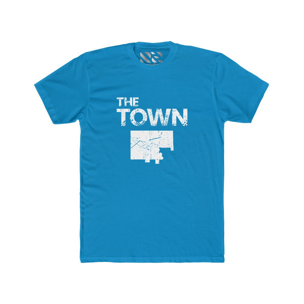 The Town 1 (White) Men's Cotton Crew Tee