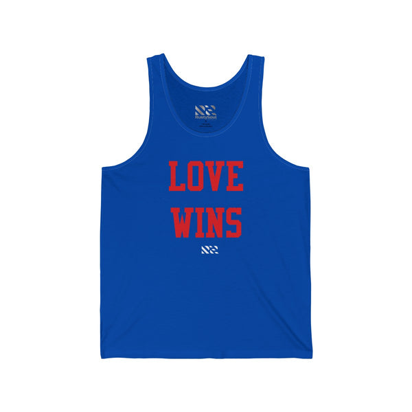 "LOVE WINS" Unisex Jersey Tank