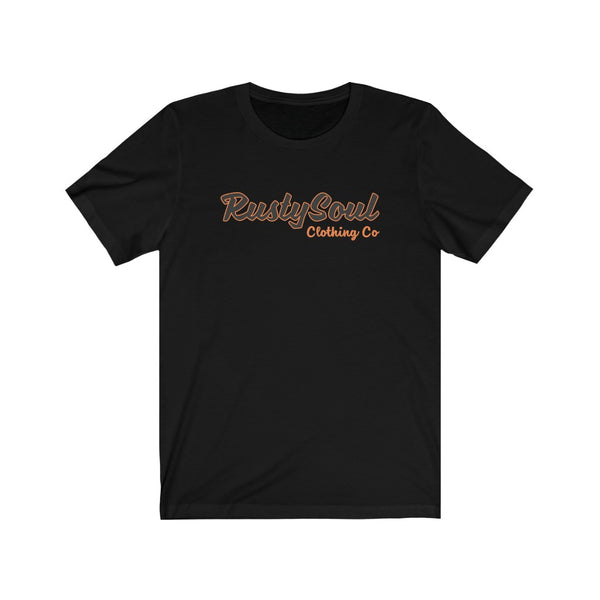 RustySoul Brand (Navy & Orange) Unisex Jersey Short Sleeve Tee