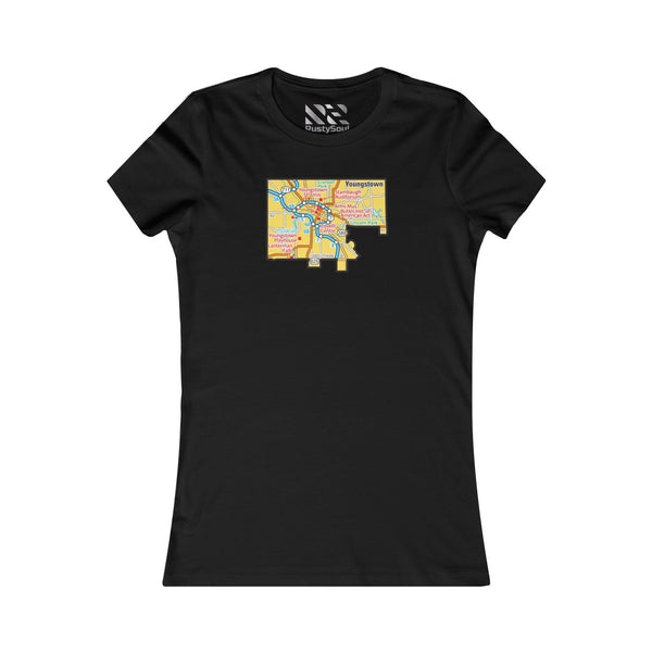 The Town "Map" Women's Favorite Tee