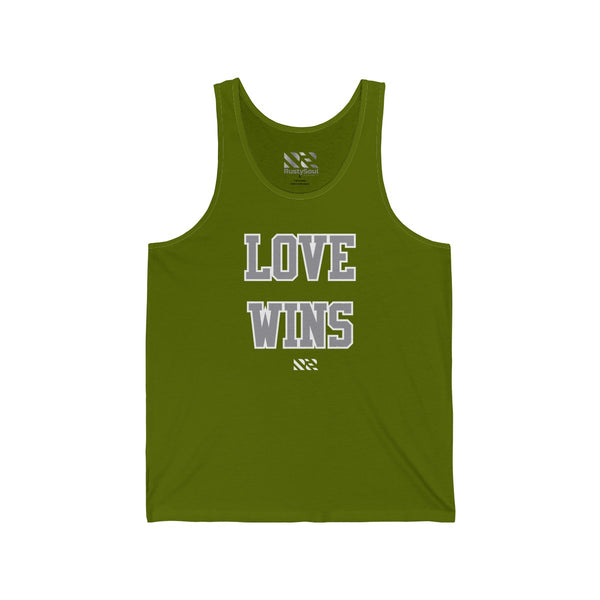 "LOVE WINS" Unisex Jersey Tank