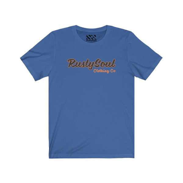 RustySoul Brand (Navy & Orange) Unisex Jersey Short Sleeve Tee