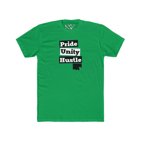 "Pride Unity Hustle" Men's Cotton Crew Tee