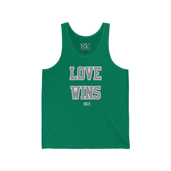 "LOVE WINS" Unisex Jersey Tank