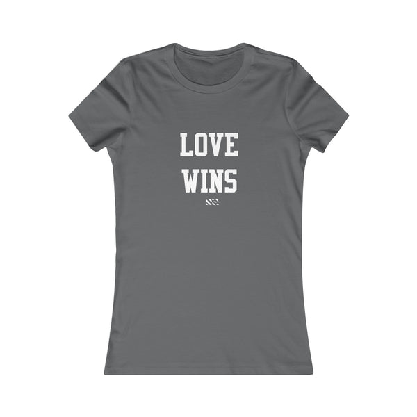 "Love Wins" (White Lettering) Women's Favorite Tee