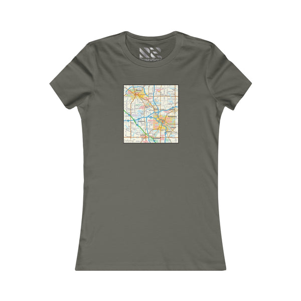 The Town "Map" 2 Women's Favorite Tee