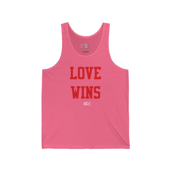 "LOVE WINS" Unisex Jersey Tank