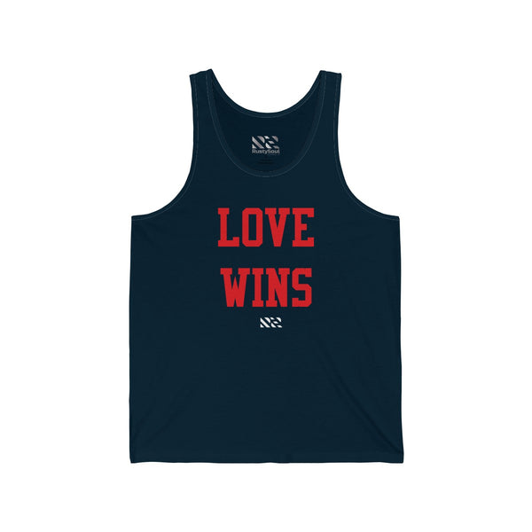"LOVE WINS" Unisex Jersey Tank