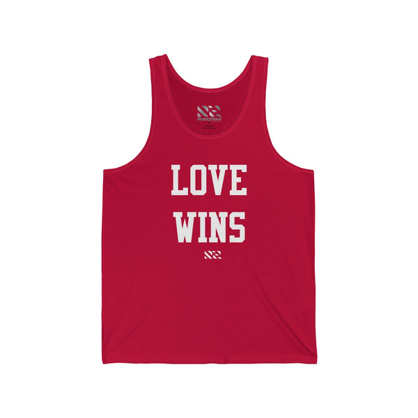 "LOVE WINS" Unisex Jersey Tank