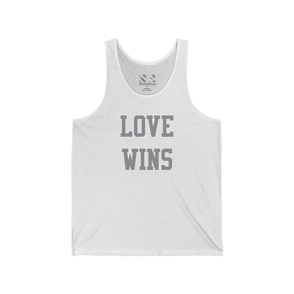 "LOVE WINS" Unisex Jersey Tank