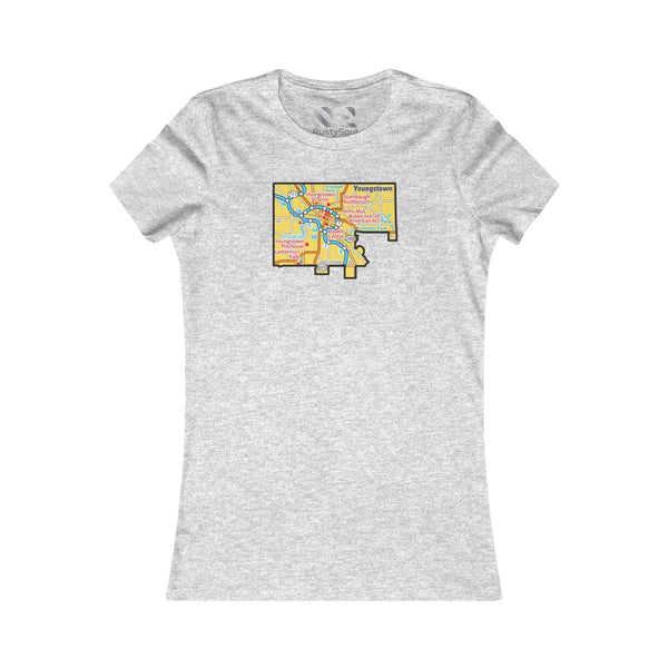 The Town "Map" Women's Favorite Tee