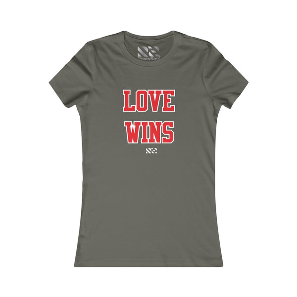 Love Wins (Red & White) Women's Favorite Tee