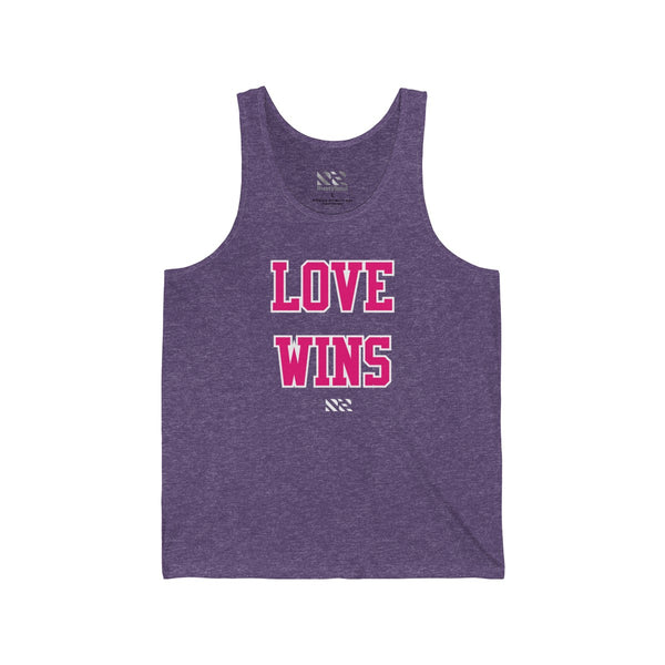 "LOVE WINS" Unisex Jersey Tank
