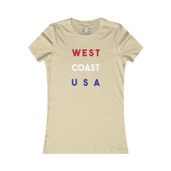 "West Coast USA" Women's Favorite Tee