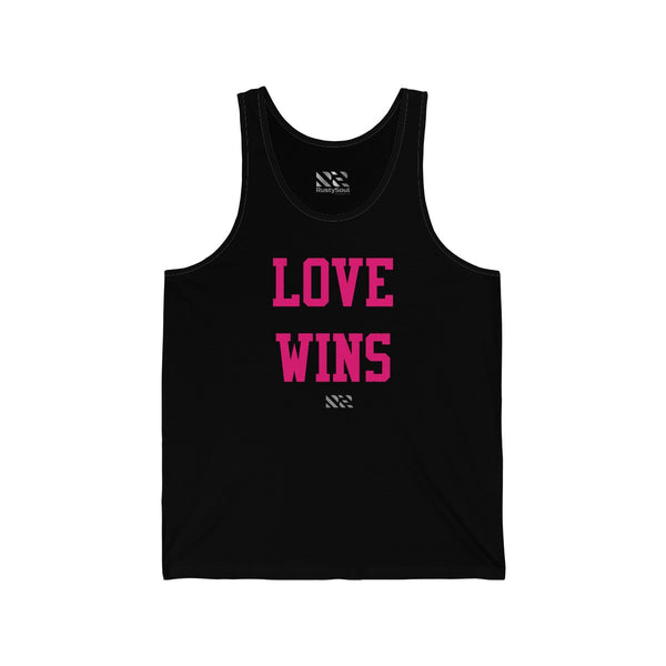 "LOVE WINS" Unisex Jersey Tank