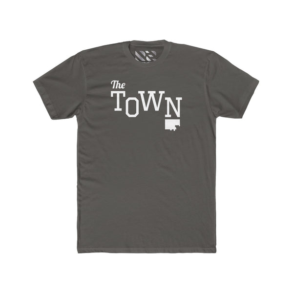 The Town 2 (White) Men's Cotton Crew Tee