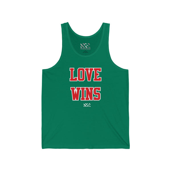 "LOVE WINS" Unisex Jersey Tank