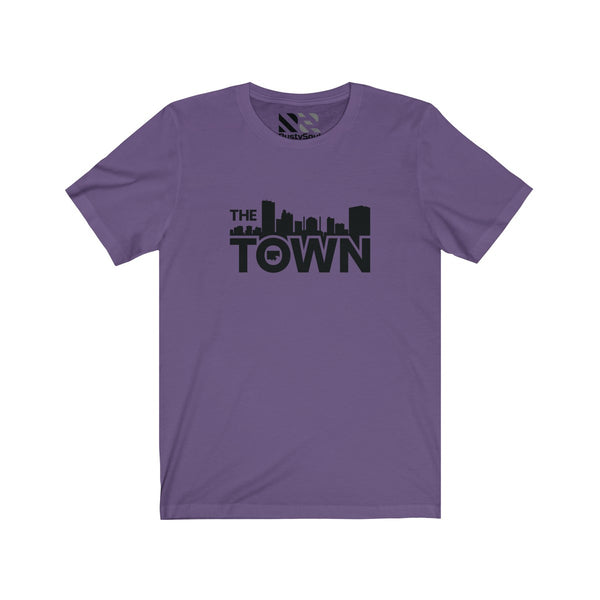 The Town "Skyline" (Black) Unisex Jersey Short Sleeve Tee