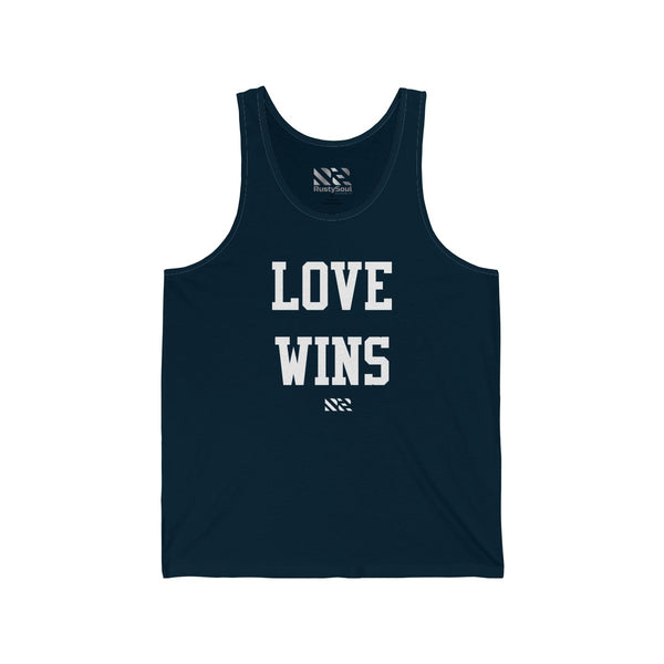 "LOVE WINS" Unisex Jersey Tank