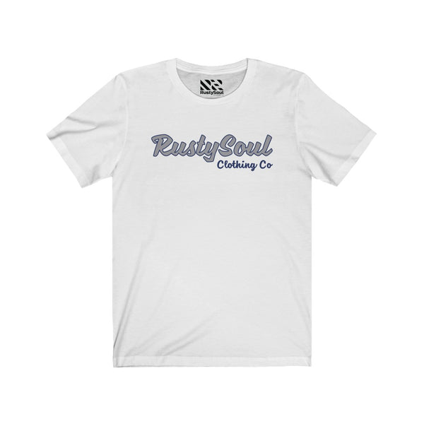 RustySoul Brand (Gray & Blue) Unisex Jersey Short Sleeve Tee