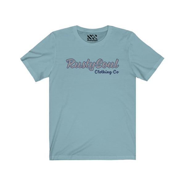 RustySoul Brand (Gray & Blue) Unisex Jersey Short Sleeve Tee