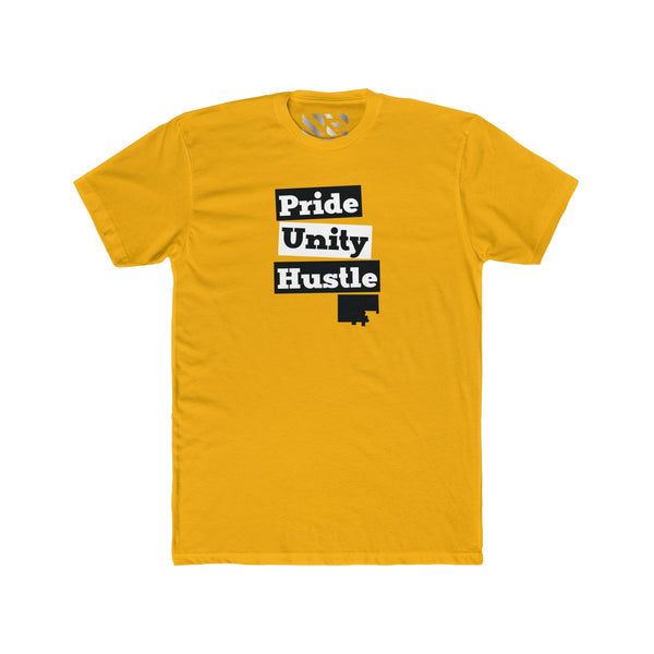 "Pride Unity Hustle" Men's Cotton Crew Tee
